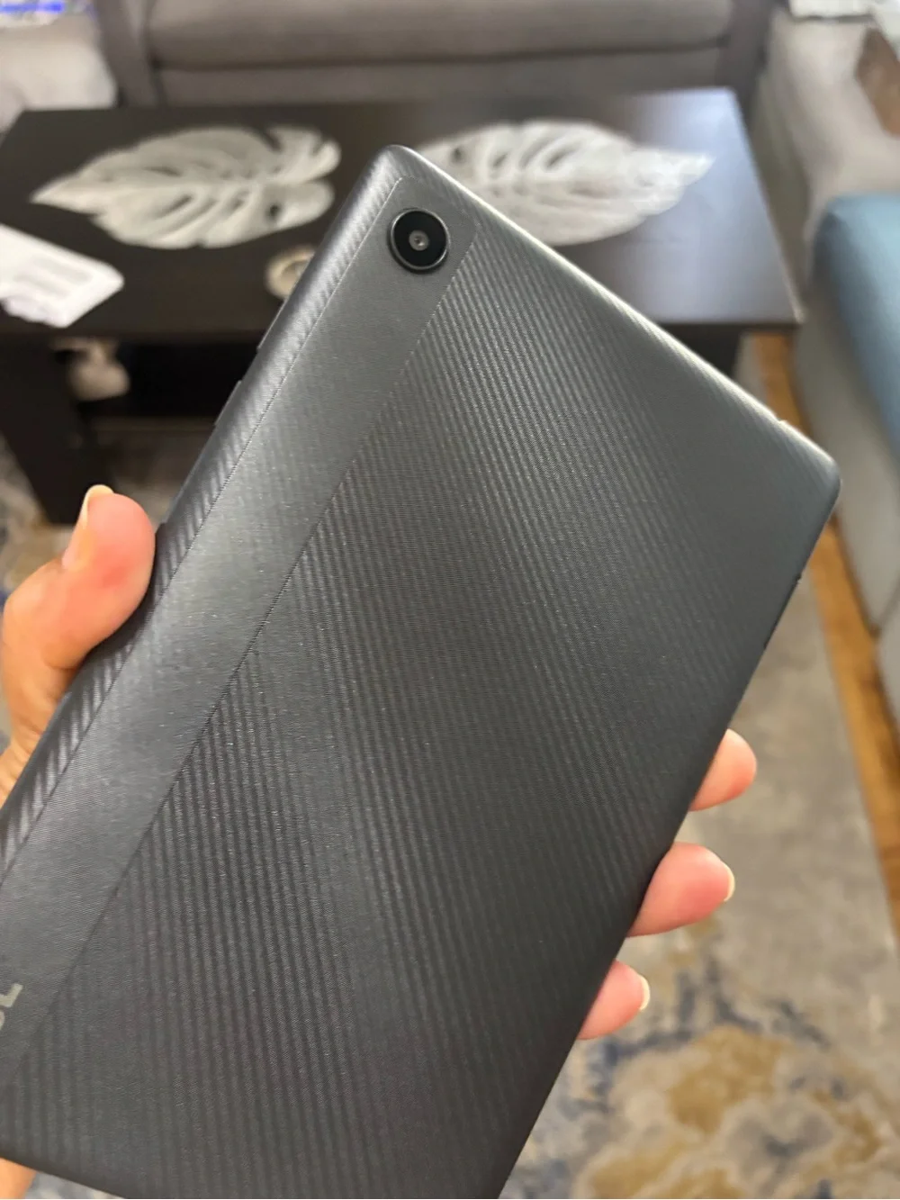 TCL Tablet with Black Case and Red Logo